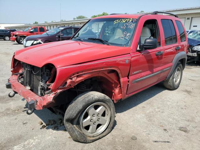 Photo 1 from auction – 2004 JEEP LIBERTY SP with VIN 1J4GL48K44W273474