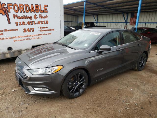 FORD FUSION SE 2018 with VIN 3FA6P0LU4JR262292 - Photo from auction