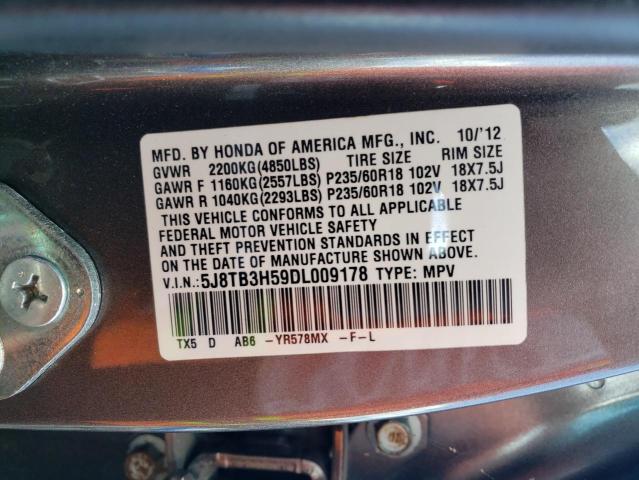 Photo 14 from auction – 2013 ACURA RDX TECHNO with VIN 5J8TB3H59DL009178