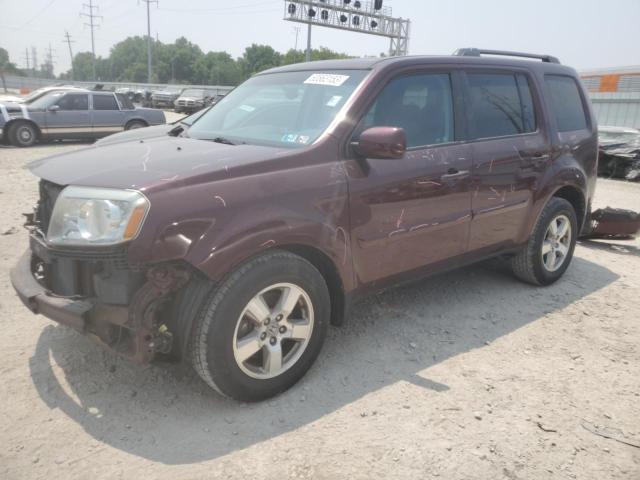 HONDA PILOT EXLN 2011 with VIN 5FNYF4H72BB059601 - Photo from auction