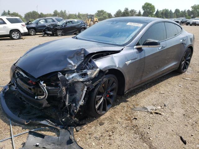 TESLA MODEL S 85 2015 with VIN 5YJSA1H27FFP74998 - Photo from auction