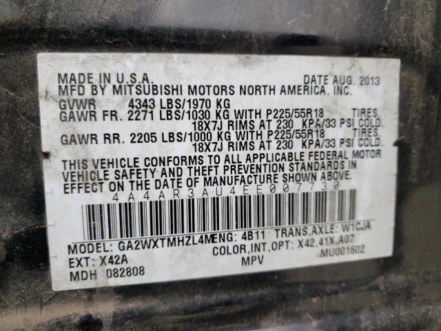 Photo 14 from auction – 2014 MITSUBISHI OUTLANDER with VIN 4A4AR3AU4EE007730