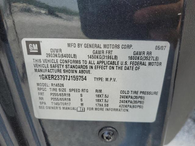 Photo 14 from auction – 2007 GMC ACADIA SLT with VIN 1GKER23797J159754