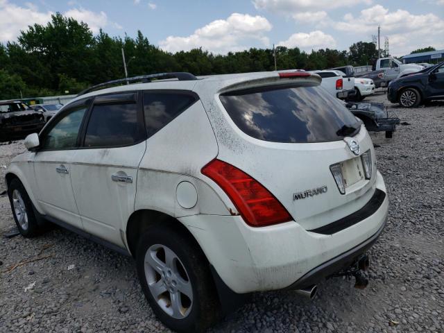 Photo 2 from auction – 2003 NISSAN MURANO SL with VIN JN8AZ08W53W214331