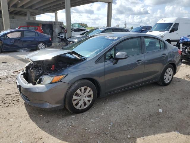 HONDA CIVIC LX 2012 with VIN 19XFB2F57CE003556 - Photo from auction