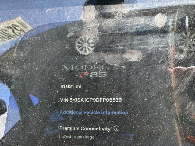 Photo 9 from auction – 2013 TESLA MODEL S with VIN 5YJSA1CP9DFP06539