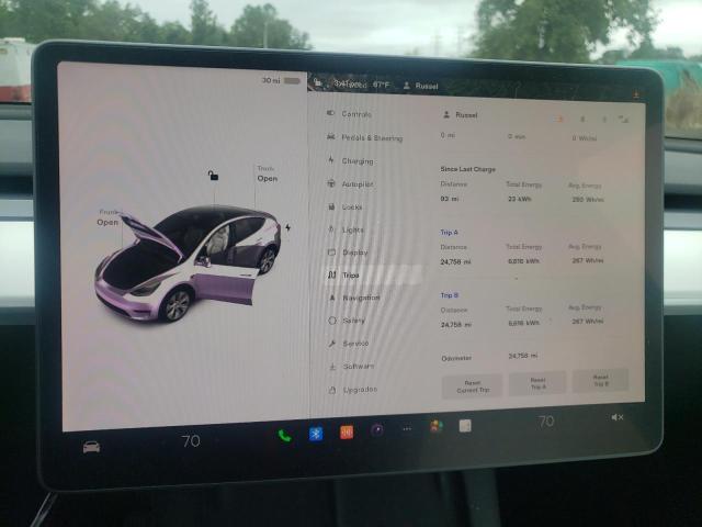 Photo 9 from auction – 2022 TESLA MODEL Y with VIN 7SAYGDEE5NF512987