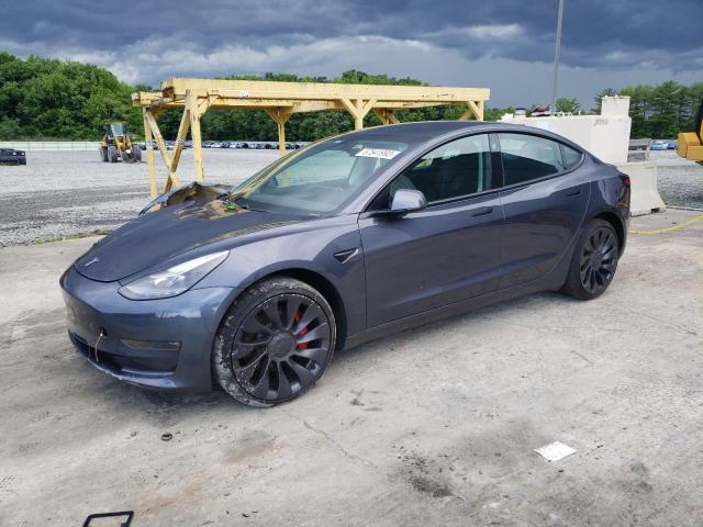 TESLA MODEL 3 2021 with VIN 5YJ3E1ECXMF077070 - Photo from auction