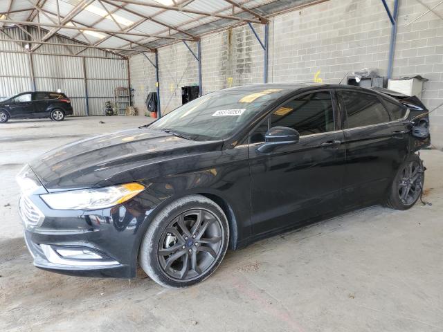 FORD FUSION SE 2018 with VIN 3FA6P0HD0JR258703 - Photo from auction
