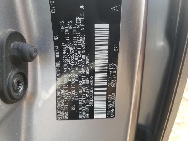 Photo 14 from auction – 2011 TOYOTA SIENNA LE with VIN 5TDKK3DC0BS040099