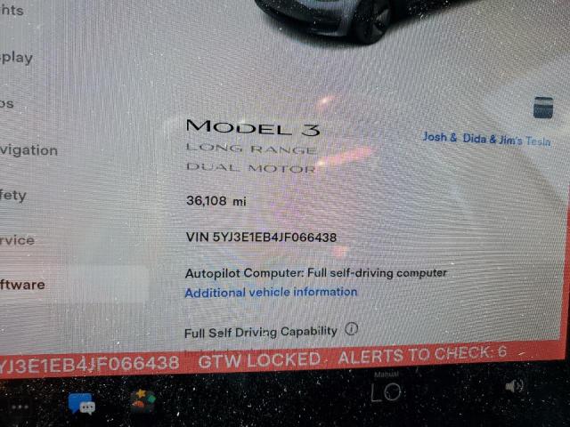 Photo 9 from auction – 2018 TESLA MODEL 3 with VIN 5YJ3E1EB4JF066438