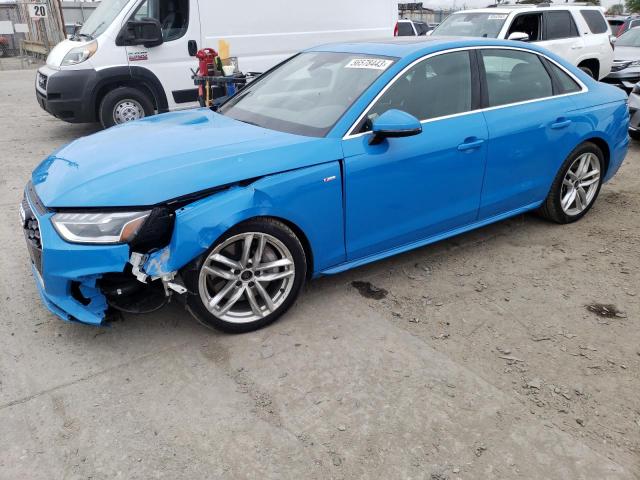 AUDI A4 PREMIUM 2022 with VIN WAUEAAF47NN011328 - Photo from auction
