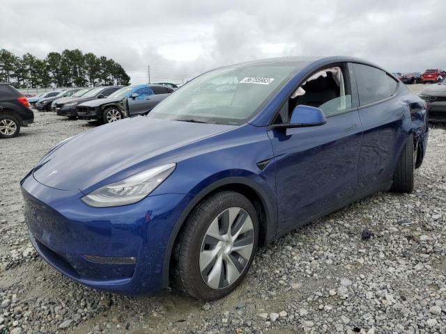 Снимка 1 от търг – 2021 TESLA MODEL Y с VIN 5YJYGAEE8MF193322