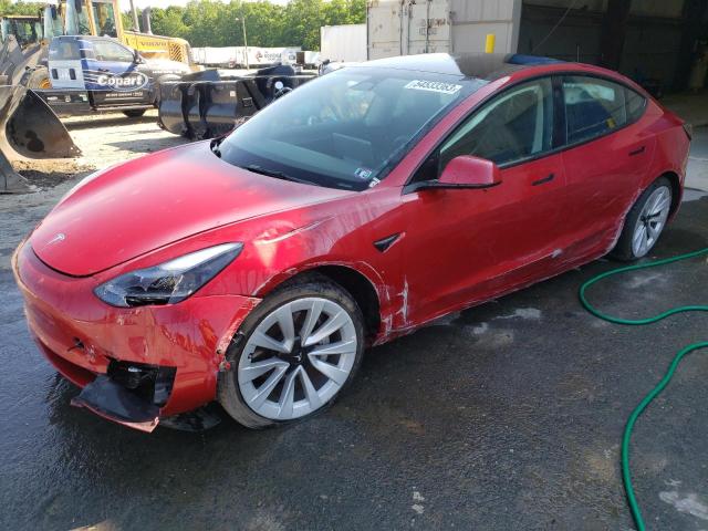 TESLA MODEL 3 AW 2022 with VIN 5YJ3E1EB6NF192340 - Photo from auction