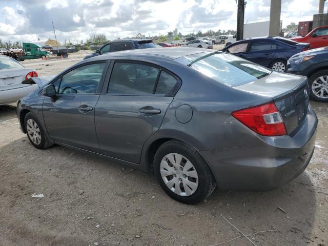 Photo 2 from auction – 2012 HONDA CIVIC LX with VIN 19XFB2F57CE003556