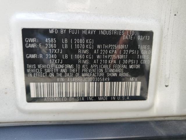 Photo 14 from auction – 2013 SUBARU OUTBACK 2. with VIN 4S4BRBJC3D3305849