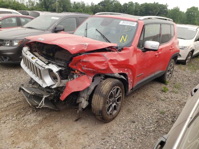 JEEP RENEGADE L 2016 with VIN ZACCJBDT8GPD07107 - Photo from auction