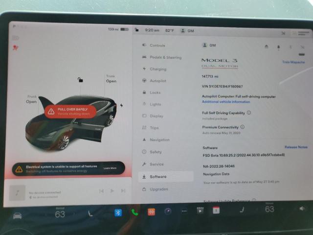 Photo 9 from auction – 2018 TESLA MODEL 3 with VIN 5YJ3E1EB4JF180987