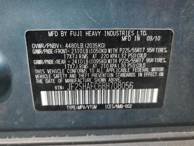 Photo 14 from auction – 2011 SUBARU FORESTER L with VIN JF2SHAFC6BH708056