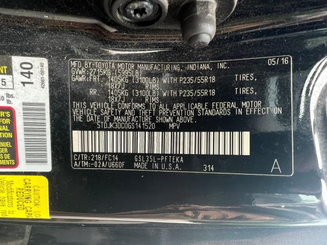 Photo 10 from auction – 2016 TOYOTA SIENNA LE with VIN 5TDJK3DC0GS141520