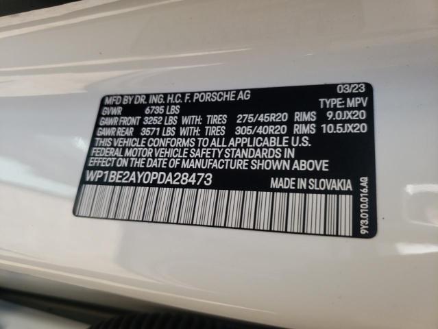 Photo 14 from auction – 2023 PORSCHE CAYENNE E with VIN WP1BE2AY0PDA28473