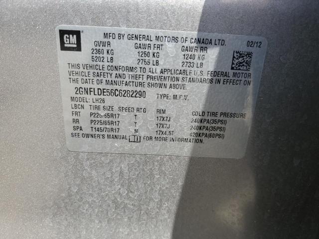 Photo 14 from auction – 2012 CHEVROLET EQUINOX LT with VIN 2GNFLDE56C6282290