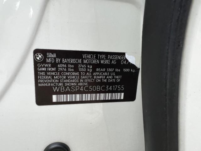 Photo 10 from auction – 2011 BMW 550 XIGT with VIN WBASP4C50BC341755