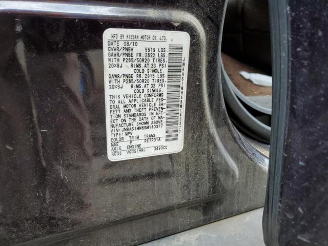 Photo 14 from auction – 2011 INFINITI FX35 with VIN JN8AS1MW6BM140377