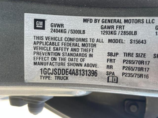 Photo 10 from auction – 2010 CHEVROLET COLORADO L with VIN 1GCJSDDE4A8131396