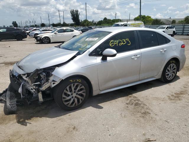 TOYOTA COROLLA LE 2021 with VIN JTDEPMAEXMJ157151 - Photo from auction