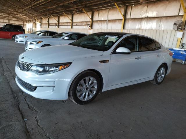 KIA OPTIMA EX 2018 with VIN 5XXGU4L39JG209706 - Photo from auction