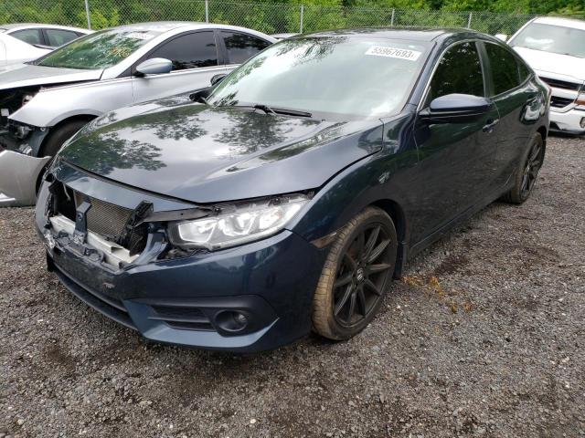 HONDA CIVIC EX 2018 with VIN JHMFC1F34JX036810 - Photo from auction