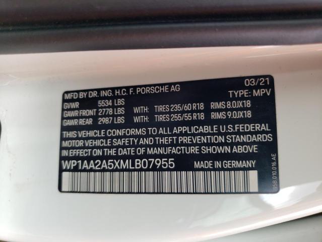 Photo 14 from auction – 2021 PORSCHE MACAN with VIN WP1AA2A5XMLB07955