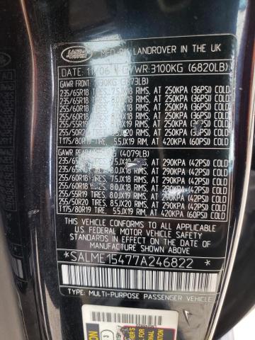 Photo 14 from auction – 2007 LAND ROVER RANGE ROVE with VIN SALME15477A246822