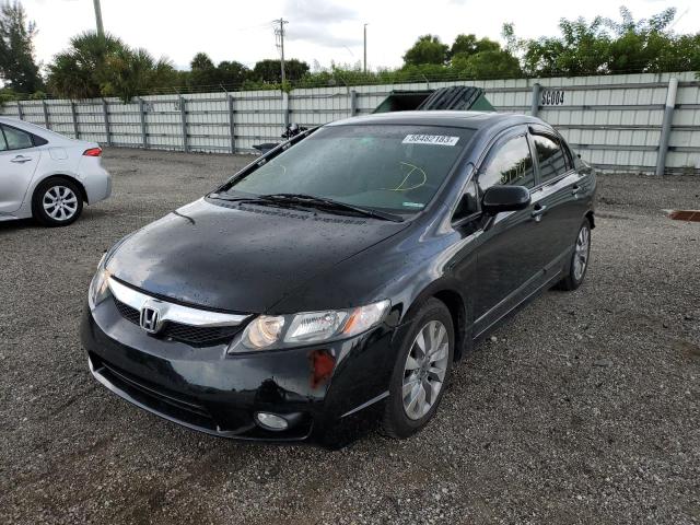 Photo 1 from auction – 2009 HONDA CIVIC EXL with VIN 2HGFA16989H345614