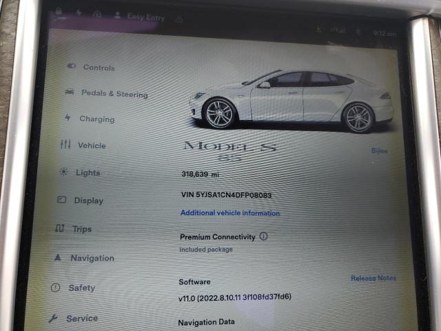Photo 9 from auction – 2013 TESLA MODEL S with VIN 5YJSA1CN4DFP08083