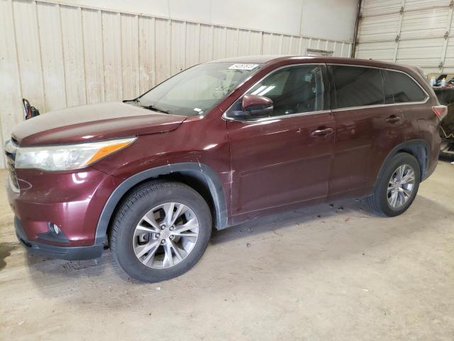 TOYOTA HIGHLANDER 2015 with VIN 5TDZKRFH6FS102668 - Photo from auction