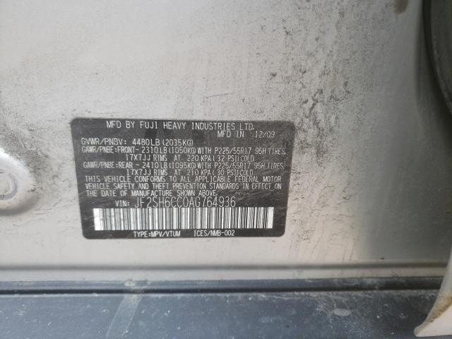 Photo 14 from auction – 2010 SUBARU FORESTER 2 with VIN JF2SH6CC0AG764936