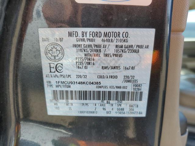 Photo 14 from auction – 2008 FORD ESCAPE XLT with VIN 1FMCU93148KC04385
