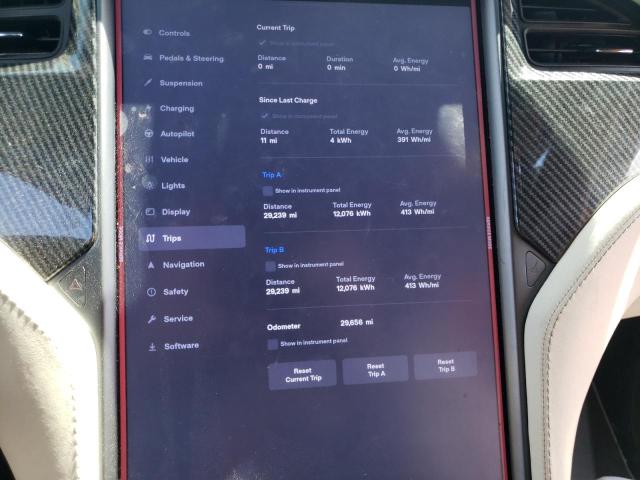 Photo 9 from auction – 2021 TESLA MODEL X with VIN 5YJXCAE22MF308798