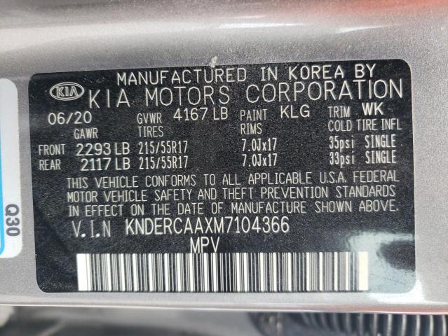 Photo 14 from auction – 2021 KIA SELTOS EX with VIN KNDERCAAXM7104366