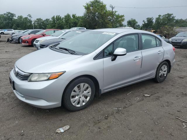 HONDA CIVIC LX 2012 with VIN 19XFB2F50CE315380 - Photo from auction
