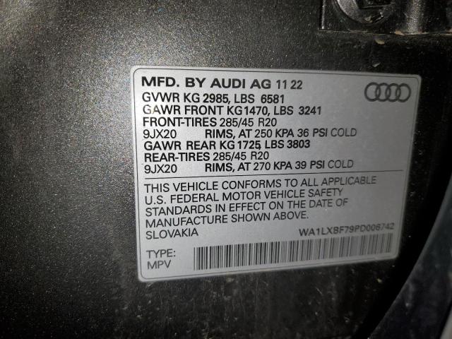 Photo 14 from auction – 2023 AUDI Q7 PREMIUM with VIN WA1LXBF79PD006742