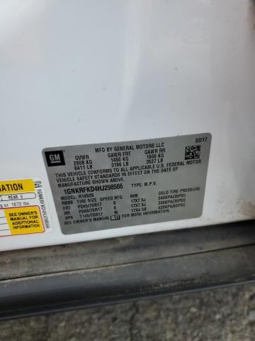 Photo 14 from auction – 2017 CHEVROLET TRAVERSE L with VIN 1GNKRFKD4HJ298566