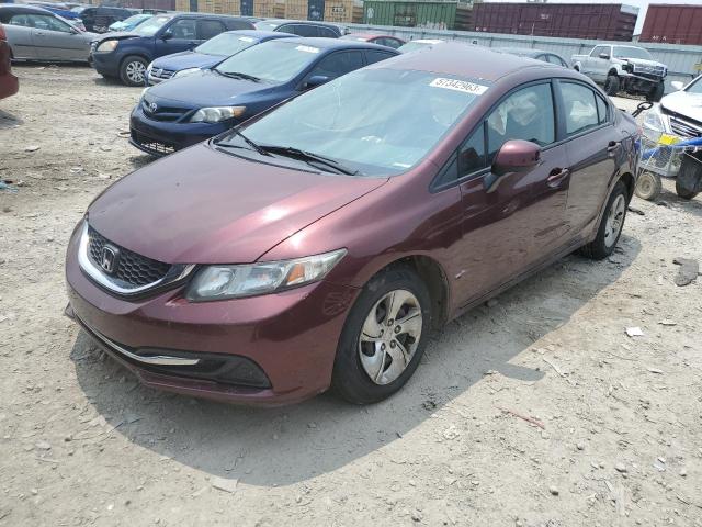 HONDA CIVIC LX 2013 with VIN 19XFB2F52DE026888 - Photo from auction