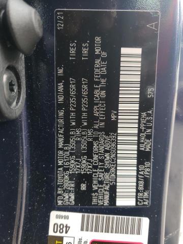 Photo 14 from auction – 2022 TOYOTA SIENNA LE with VIN 5TDKRKEC2NS096392