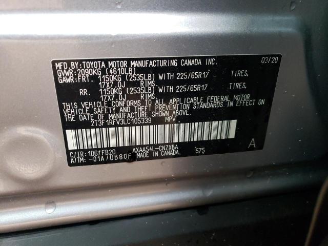 Photo 14 from auction – 2020 TOYOTA RAV4 LE with VIN 2T3F1RFV3LC105339