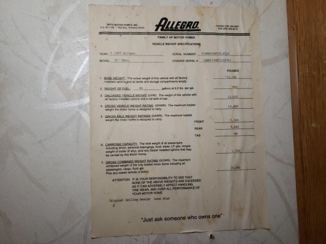 Photo 10 from auction – 1996 CHEVROLET P30 with VIN 1GBKP37NXT3310767