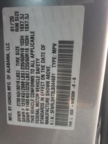 Photo 14 from auction – 2020 HONDA ODYSSEY EX with VIN 5FNRL6H73LB044681