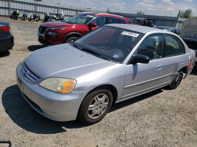 HONDA CIVIC LX 2002 with VIN 1HGES165X2L062047 - Photo from auction